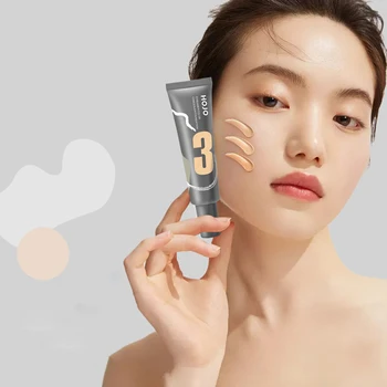 

30ml Liquid Foundation Oil Control Concealer Isolation Lasting Brightening Foundation Cream Facial Makeup Liquid Foundation