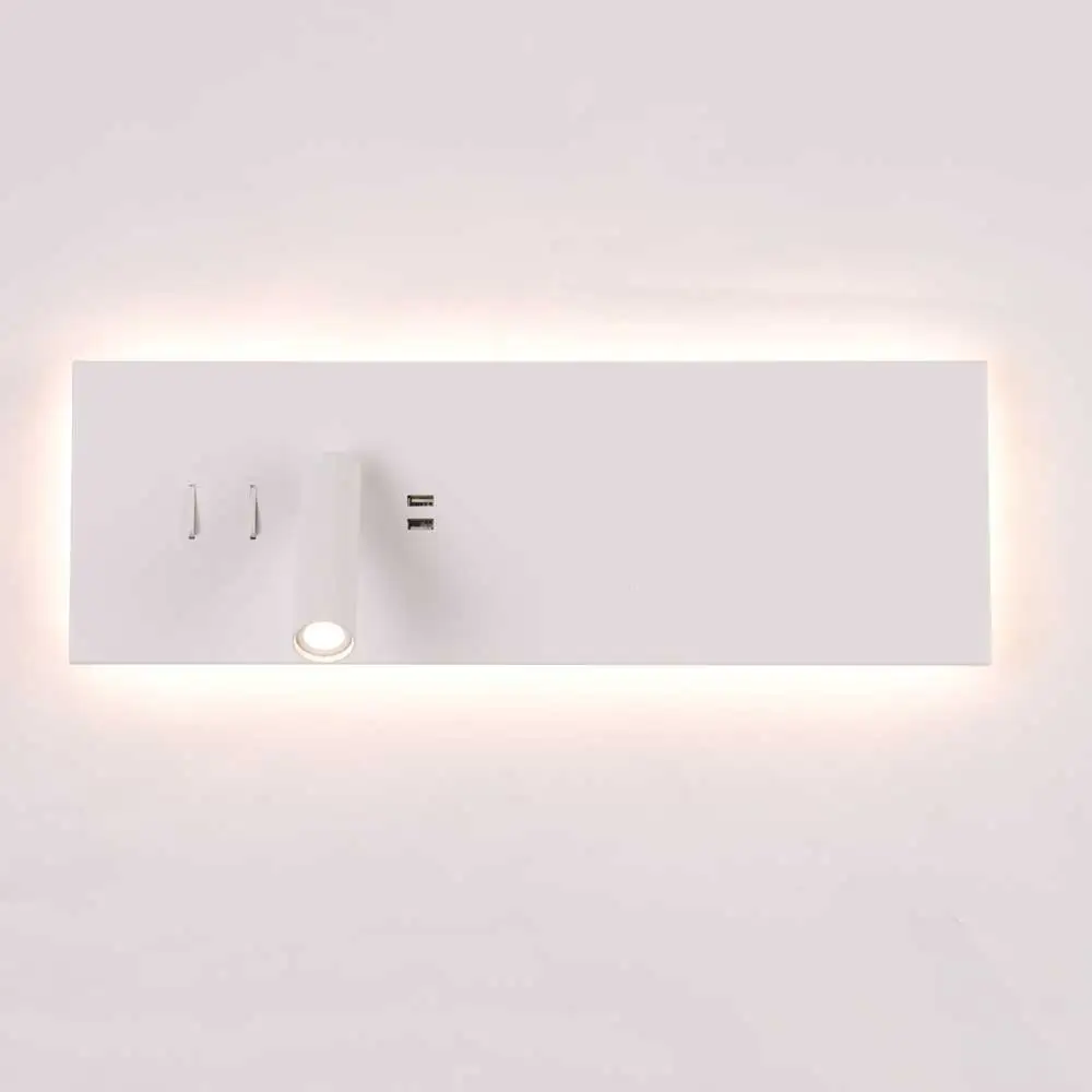 

Bartisan wall lamp bedside reading lamp dual usb port background emitting head adjustable wandlamp sconces modern lampadas