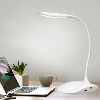 

Hot Brightness 360 degree FoldabingB Recharable Touc h Sensor Table LED Lamp 3 level Dimmable Reading Study Desk Light