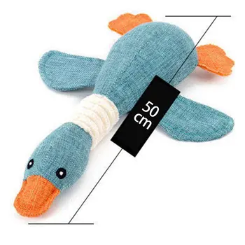 

Pet Dog Wild Goose Sound Toys Solid Resistance To Bite Playable Squeak Toys Duck Durable Funny Skin-Friendly Pet Chewing Toy