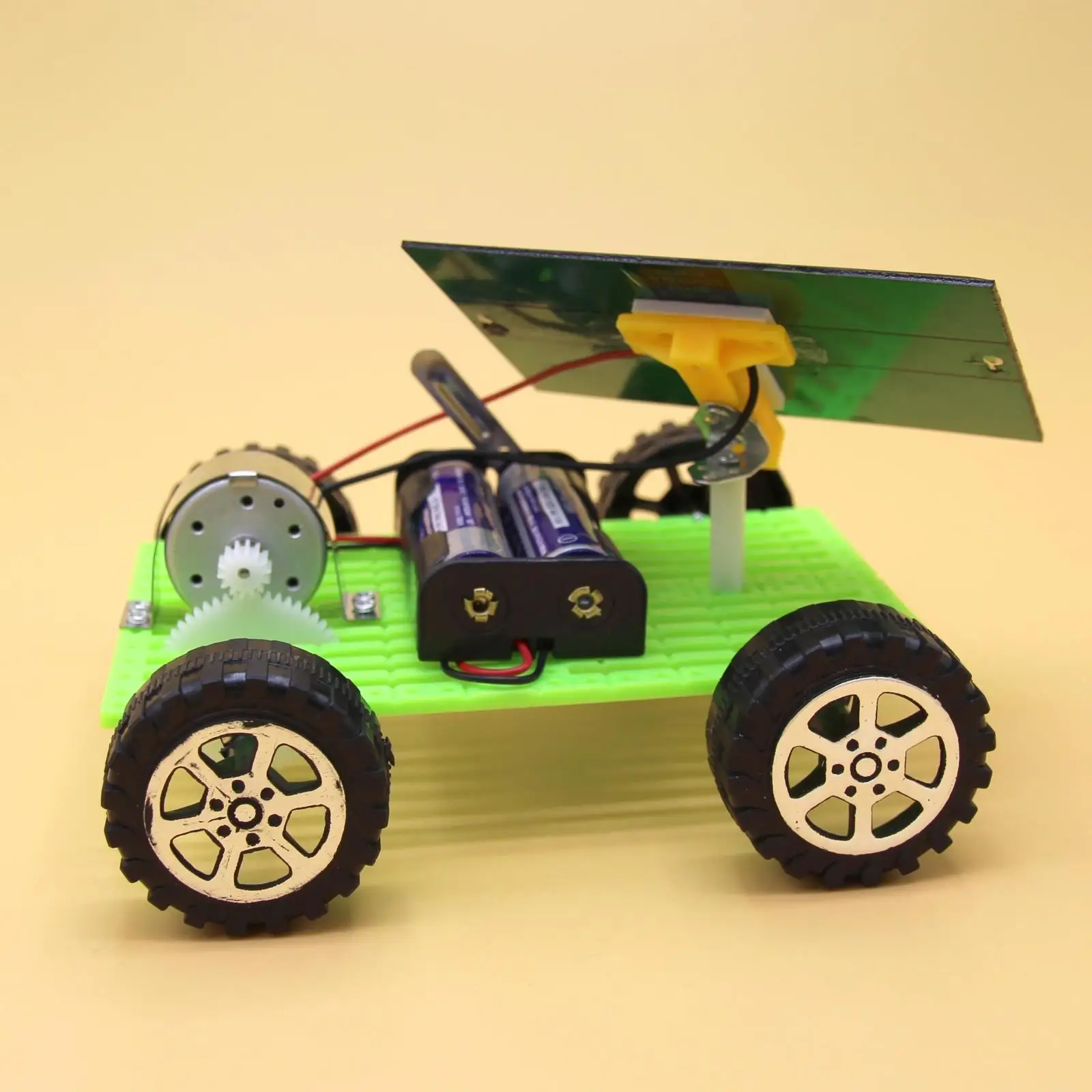 

Solar Double Environmentally Friendly Small Car Children DIY Science And Technology Small Creative Small Invention Power Hand-ma