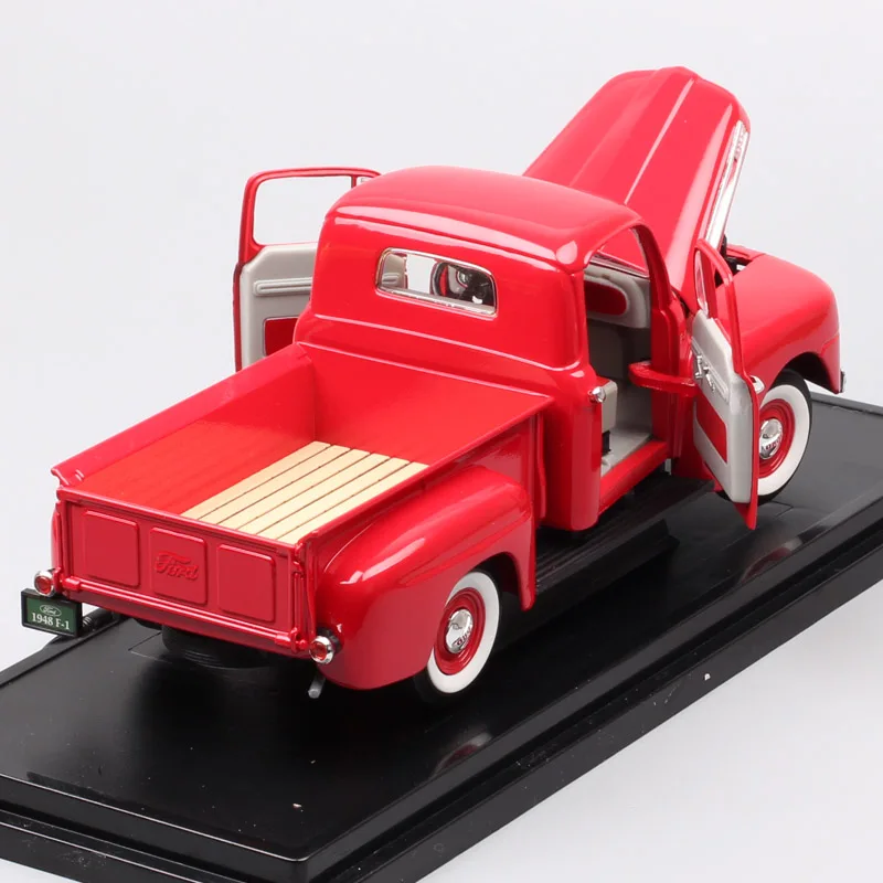 Большие весы автомобиль Винтаж 1948 Ford F1 пикапы 1:18 модели металлические игрушки автомобили миниатюрные Diecasts& игрушечные транспортные средства сувенир для мальчиков