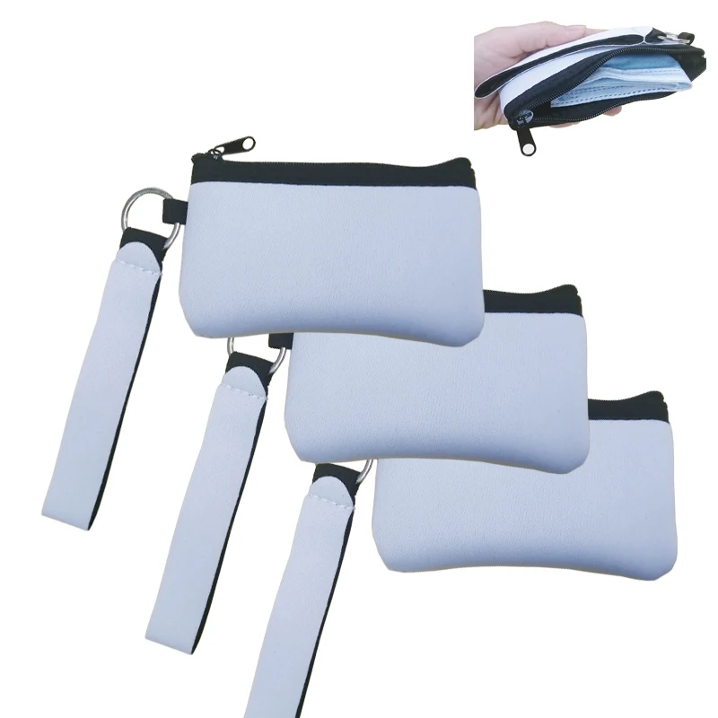 US $105.00 White Printed MultiFunction Neoprene Passport Cover ID Card Holder Wristlets Clutch Coin Wallet