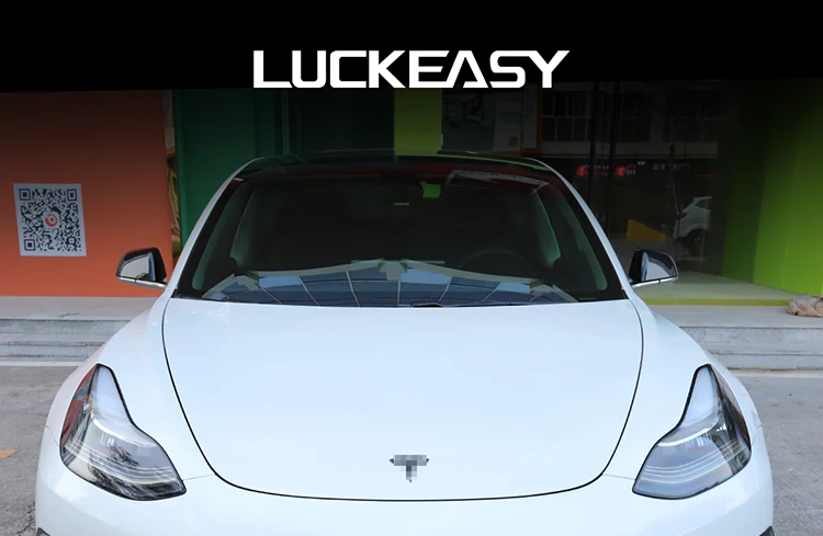 LUCKEASY защита переднего шасси автомобиля для Tesla модель 3- украшение шасси автомобиля 3 шт. набор белый/черный