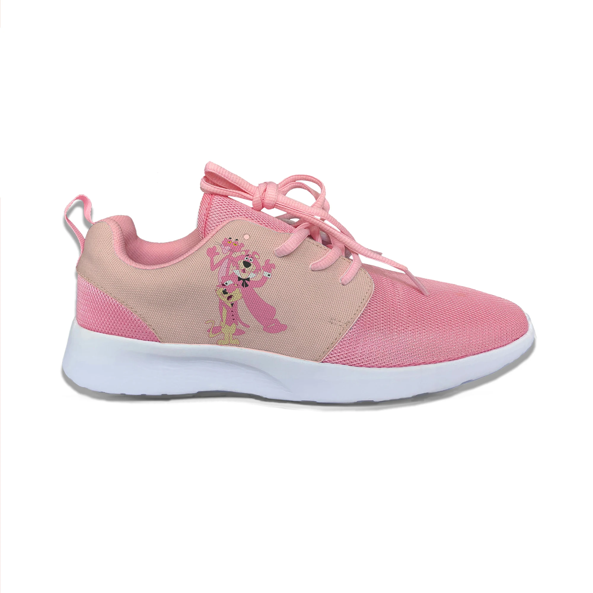Panther Pink Пантера розовый мультфильм 3D печать дети мальчики девочки кроссовки детские дышащие легкие спортивные кроссовки повседневная обувь - Цвет: Panther Pink