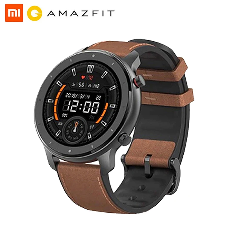 Глобальная версия Amazfit GTR 47 мм умные часы Huami 5ATM водонепроницаемые 24 дня батарея GPS