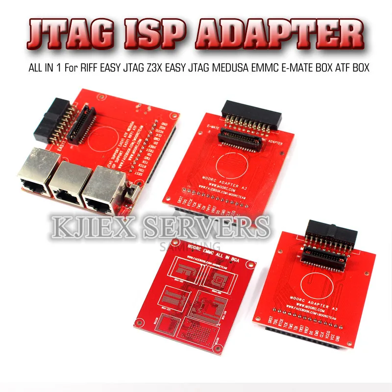 2018 Newest update MOORC JTAG ISP Adapter ALL IN 1 For RIFF EASY PRO MEDUSA EMMC E-MATE BOX ATF |