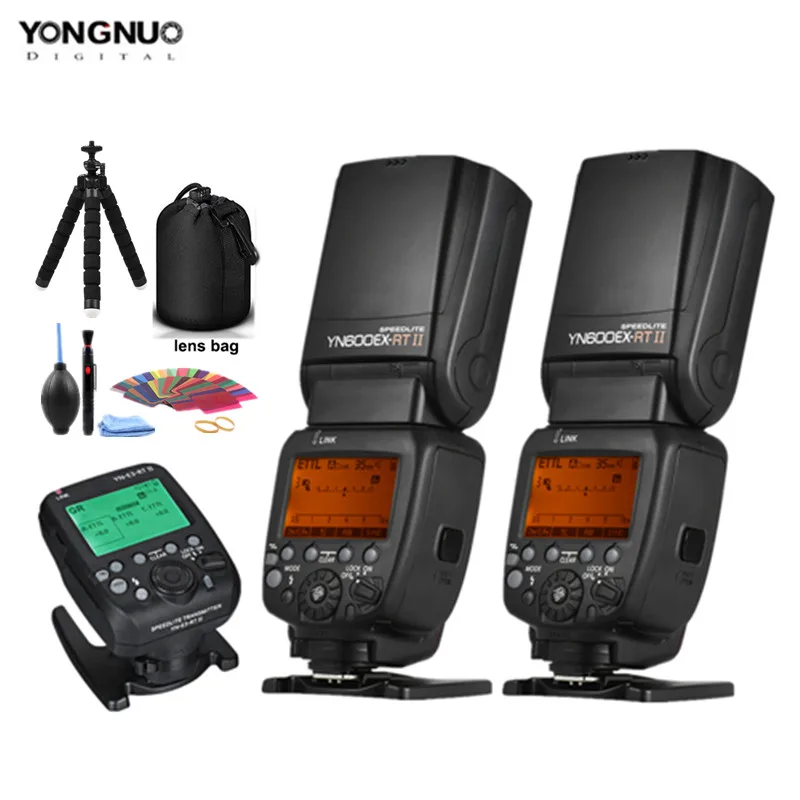 YONGNUO YN600EX-RT II Авто ttl HSS Вспышка Speedlite+ YN-E3-RT II контроллер триггер для Canon 5D3 5D2 7D Mark II 6D 70D 60D и т. д