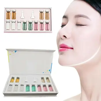 

12pcs*8ml Korean Glow Ampoule Meso Serum Starter Kit Mix Shades Brightening Foundation Acne Healing Dermawhite Treatment Serum