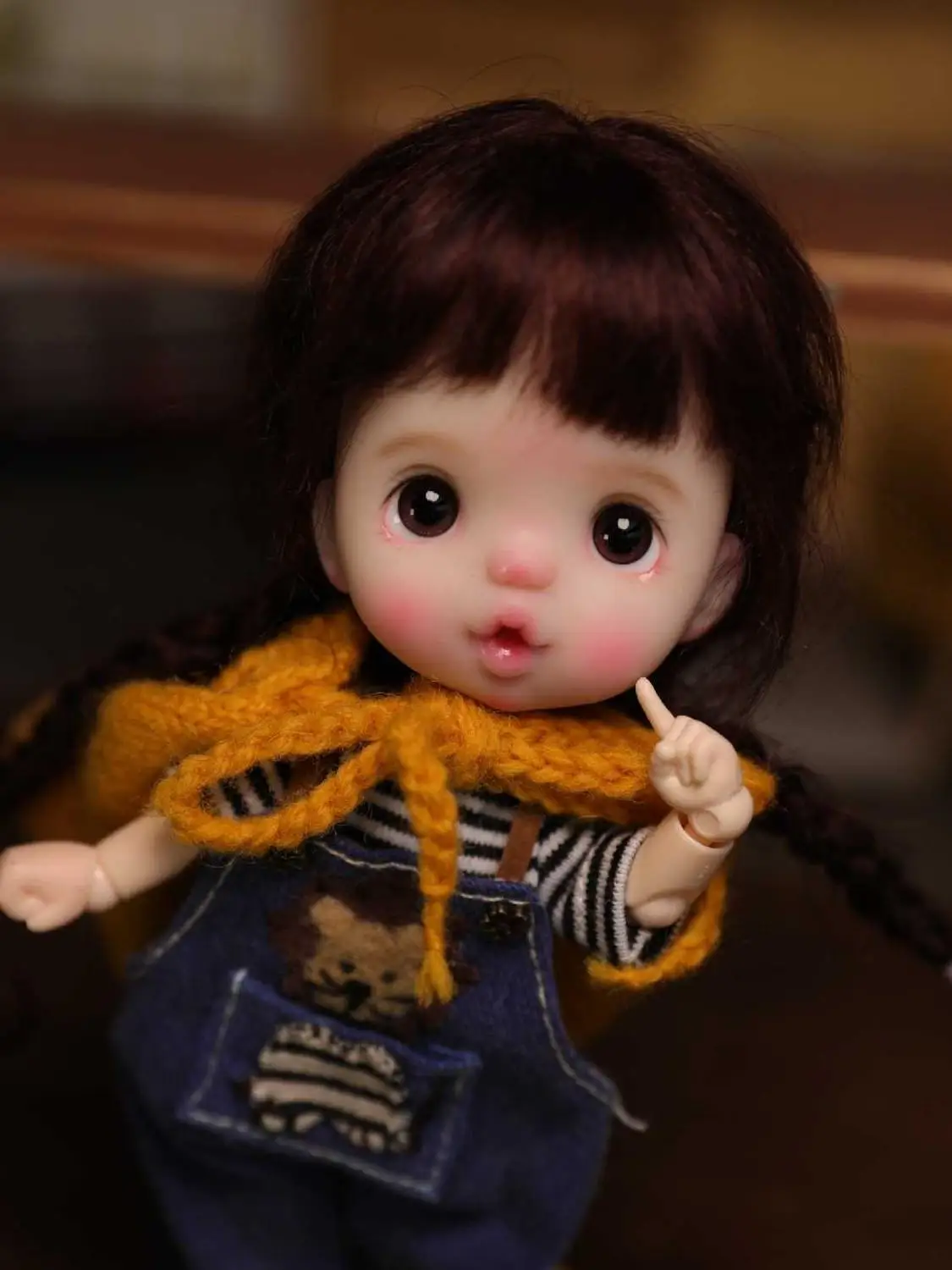 1 OB11 кукла на заказ 1/8 BJD куклы OB голова DIY OB11 Полимерная глина 201911276 - Цвет: 1