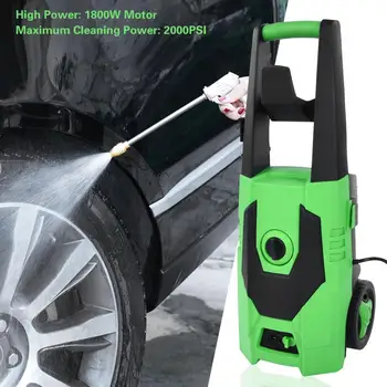 

1800W 220V High Pressure Electric Washer 2000PSI Washer Machine with Nozzle Gun Spray EU Plug