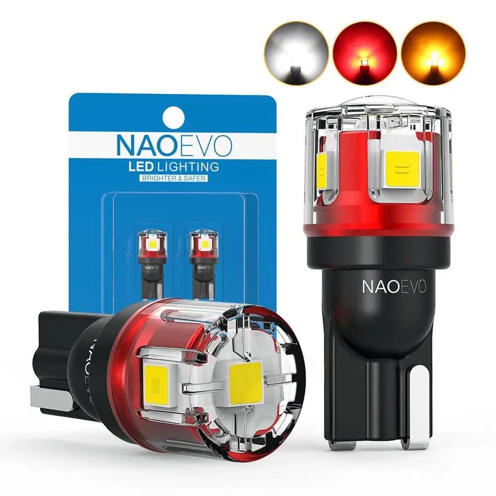NAO W5W T10 светодиодный CANBUS без ошибок 5W5 12В 24В 5Вт 750лм супер яркий автомобильный