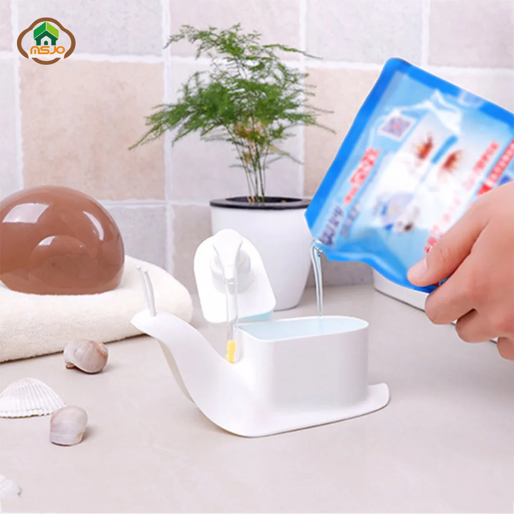 MSJO Soap Dispenser Snail 120ml Hand Sanitizer Shower Gel Dispenser For Liquid Soap Detergent Bathroom Home Decoration Accessory MSJO Soap Dispenser Snail 120ml Hand Sanitizer Shower Gel Dispenser For Liquid Soap Detergent Bathroom Home Decoration Accessory