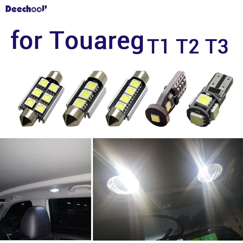 18 X светодиодный автомобильные лампы для VW для Touareg 1T1 1T2 1T3 7L 7LA 7L6 7L7 7P 7P5 7P6 внутренняя карта купольные огни комплект(2003