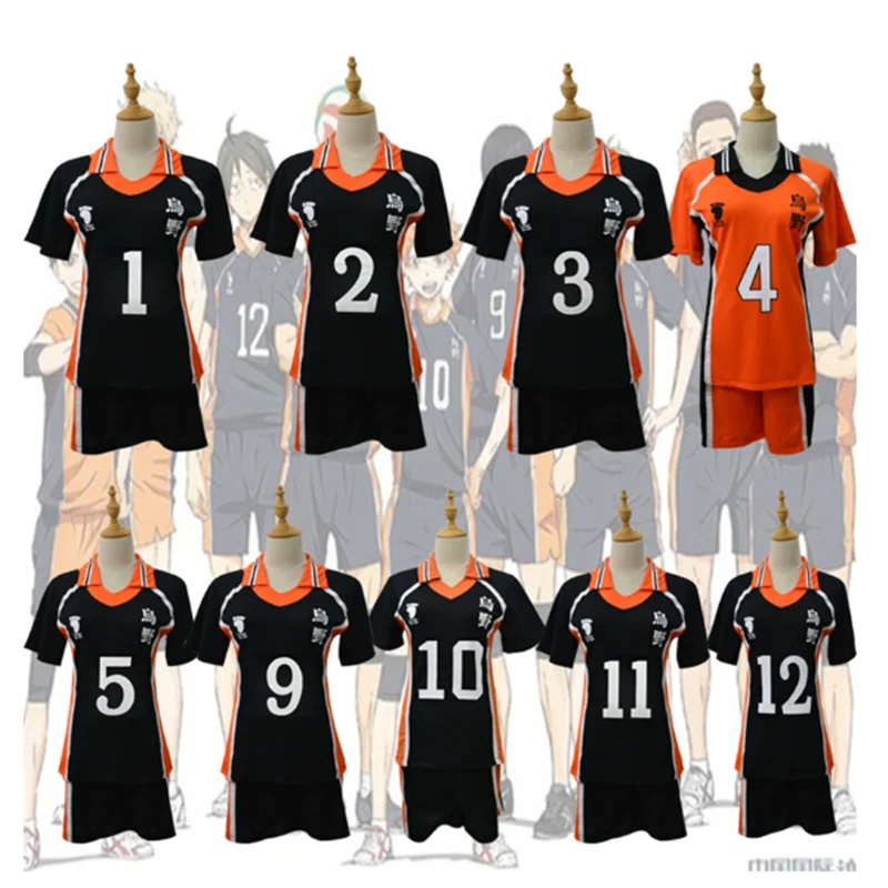 Аниме Haikyuu Cosplay Костюм Karasuno для старшей школы волейбольный клуб Хината Shyouyou