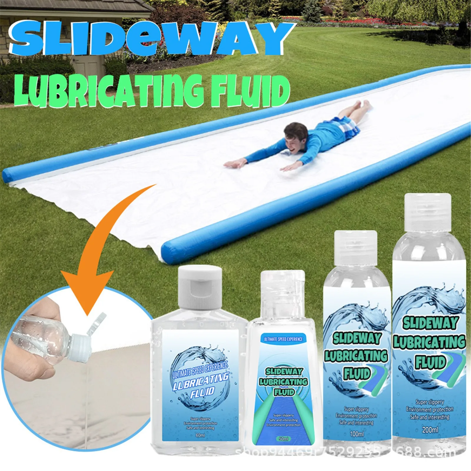 50/60/100ML Slide Lubricant Safe Eco friendly Swimming Pool Liquid Oil