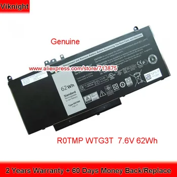 

Genuine 7.6V 8260mAh 62Wh 6MT4T R0TMP WTG3T Battery for Dell Latitude E5550 E5570 E5450 Laptop
