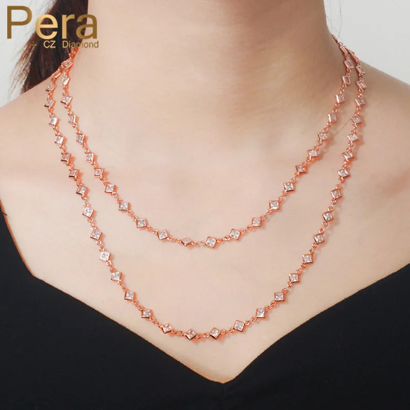 Pera 585 Rose Gold Chain Link Square 