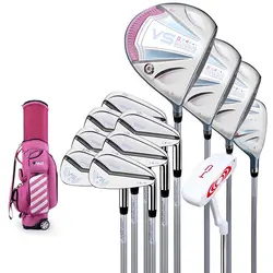VS серии 2-го поколения Гольф клуб для женщин начинающих полный набор l-класс Набор для игры в гольф стержень титановый сплав № 1