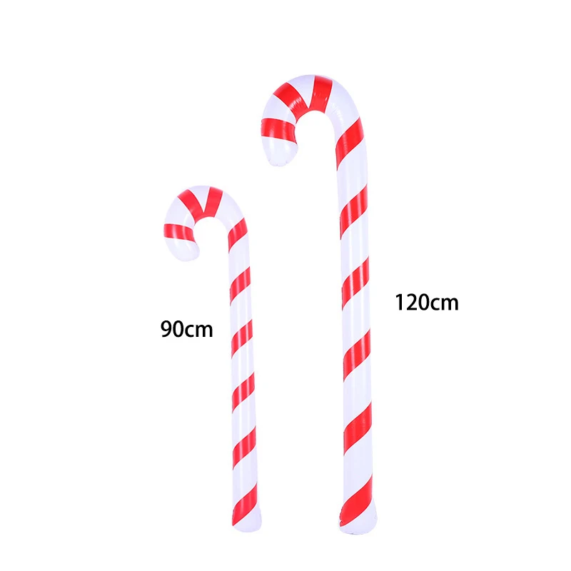 Christmas Inflatable Santa Cane PVC Lollipop balloon Holiday Decoration Home Printing Christmas Candy Cane Toy Gift christmas decorations