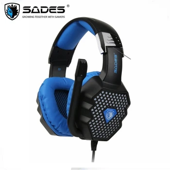 

SADES A70 Breathing Lamp Gaming Headset USB 7.1 Surround Sound Ambient Noise Isolation Headphone with Mic for PUBG PC Laptop