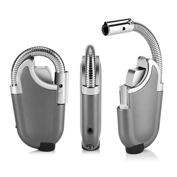 

Portable Hose Jet Lighter With LED Light Kitchen Stove Ignition Pipe Lighter Smoking Accessory Fit For Outdoor Camping Barbecue