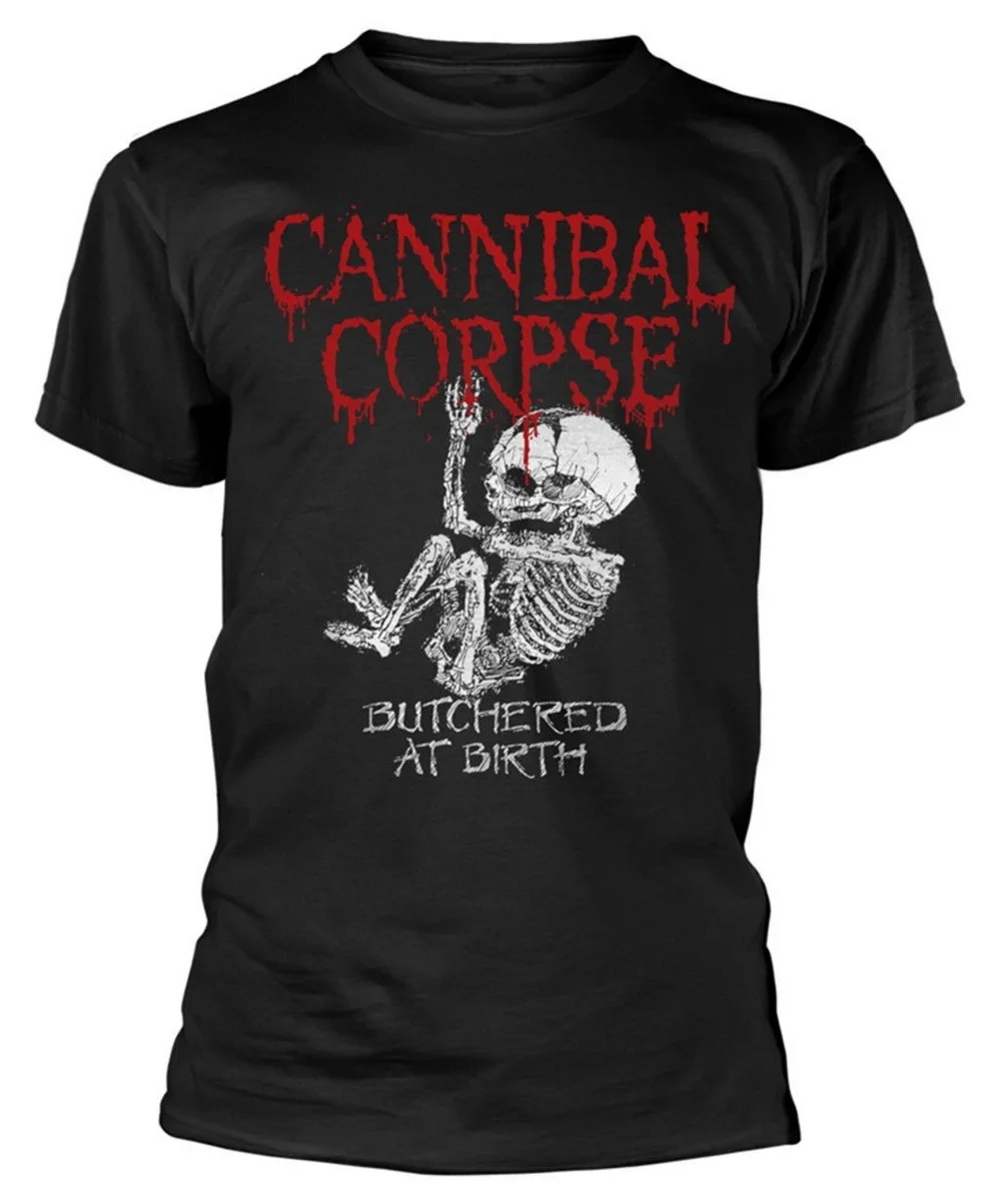 Футболка Cannibal Corpse с надписью butchered At Birth Baby новая хлопковая забавным дизайном |