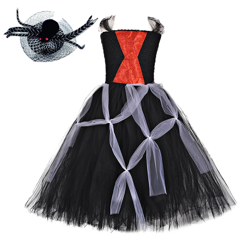 

Vampire Halloween Tutu Dress Scary Spider Witch Zombie Role Play Costume Carnival Evening Party Parade 31 of Oct Outfit Clothes