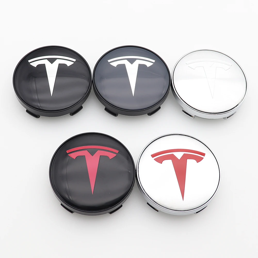 4 шт. 56 мм или 60 логотип Tesla для автомобиля Центральная крышка колеса обод бейдж