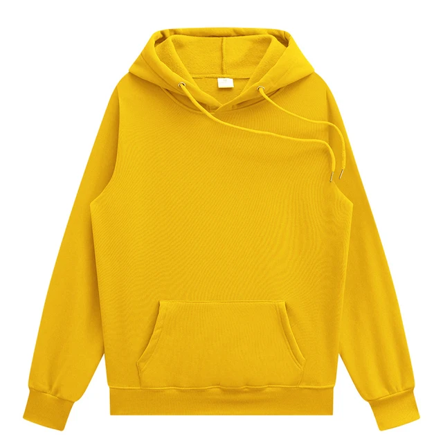 2021 Spring Autumn Fashion Brand Men's Hoodies Male Casual Hoodies Sweatshirts Solid Hoodies Sweatshirt Pullover and Sweatpants Lemon yellow