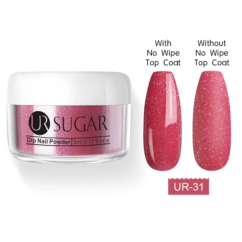 UR-31 Ur Sugar 5 мл цветная окунающая Порошковая голографическая Dip Мерцающая блестящая пигментная Пыль для украшения ногтей Маникюрные Советы DIY - Цвет: UR-31