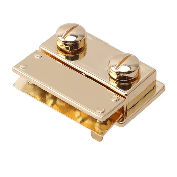 

Metal Clasp Turn Lock Twist Lock Briefcase Square Lock For DIY Handbag Bag Purse Hardware Closure Bag Parts Accessorie