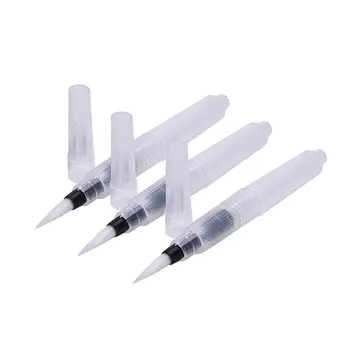 

3pcs/lot Refillable Pilot Water Brush Ink Pen For Water Color Calligraphy Drawing Painting Illustration Pen Office Stationery
