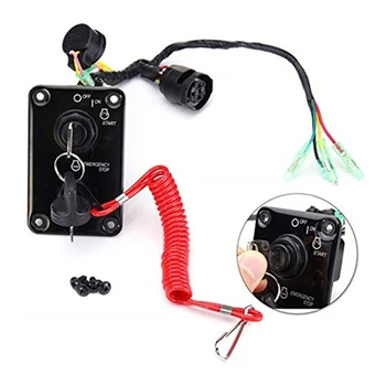 

Free Shipping 704-82570-12-00 704-82570-08-00 704-82570 704-82570-11-00 Outboard Single Engine Key Switch Panel For Yamaha