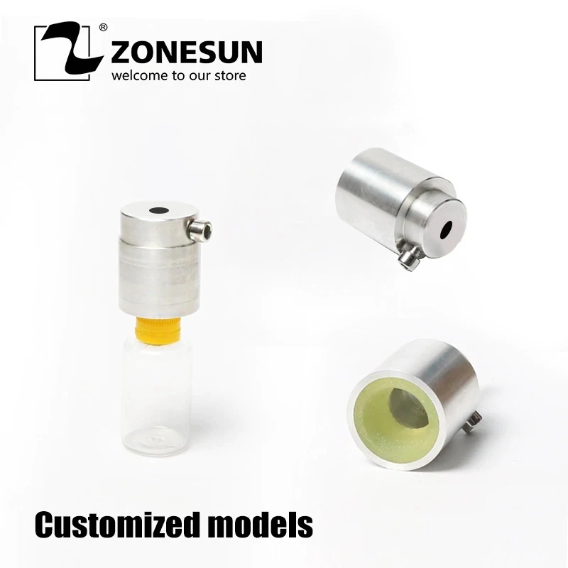 US $63.00 ZONESUN Customized Chuck liquid bottle perfume capping head for Hand held screw capping machine Plastic Bottle cap sealer