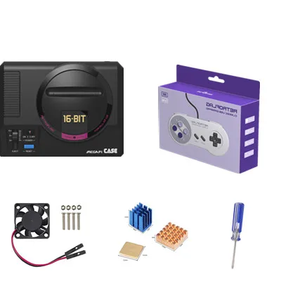 Retroflag MEGAPi MD чехол+ Retroflag классический usb-контроллер-U для Raspberry Pi, Windows, Switch - Цвет: 1controller1bag