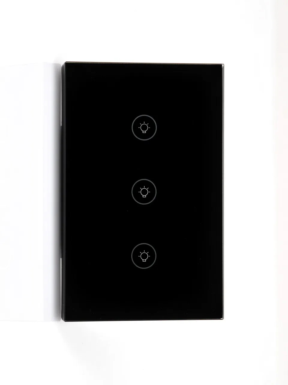 Smart Light touch Switch 1/2/3 Gang wall switch Touch/WiFi/Voice/APP Smart Home controller Works with Alexa/Google home EU UK - Цвет: Черный