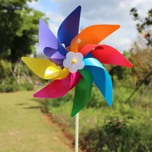 Новогодняя 28 см восьмилистная пластиковая ветряная мельница для детей Bacai, украшения для детского сада, украшения для активного отдыха