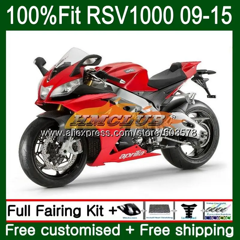 Инъекции для Aprilia RSV4 RSV1000R 2010 2011 2012 2013 глянцевый красный 43CL. 32 РСВ 1000 R RSV1000 09, 10, 11, 12, 13, 14, 15 лет, обтекатель