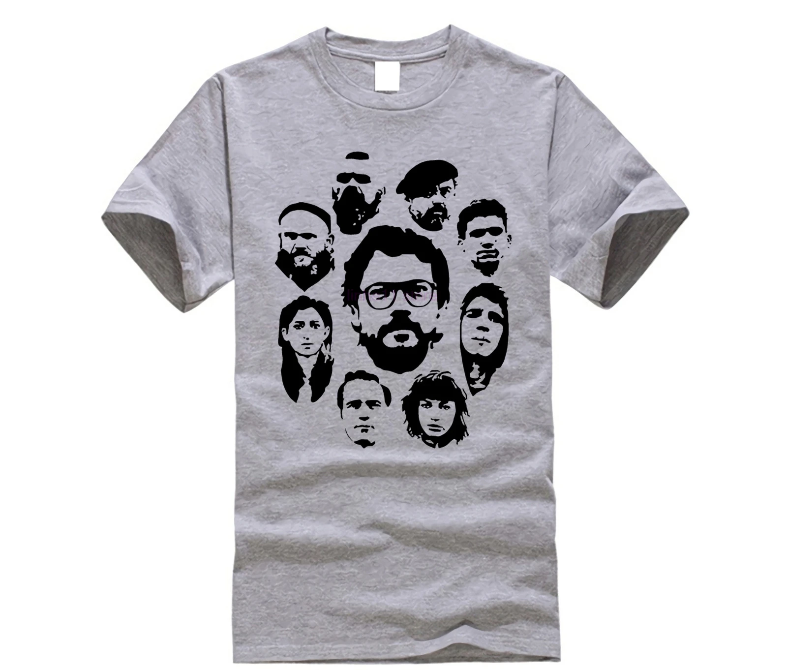 

Funny Design La Casa De Papel T Shirt Money Heist Tees TV Series Tshirts Men Short Sleeve House of Paper T-Shirt