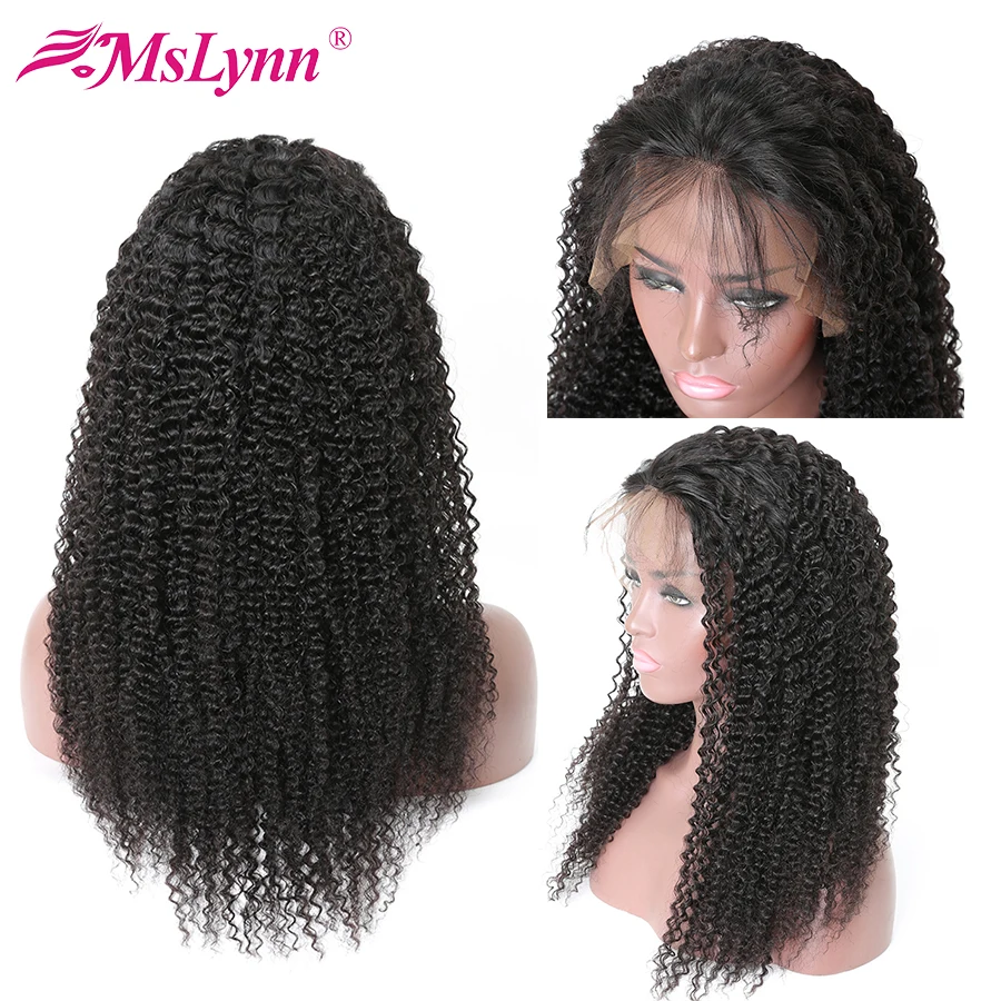 360 парик на кружевном фронте для черных женщин афро кудрявый парик на кружеве человеческих волос предварительно выщипанный с волосами младенца mslyn Remy волос