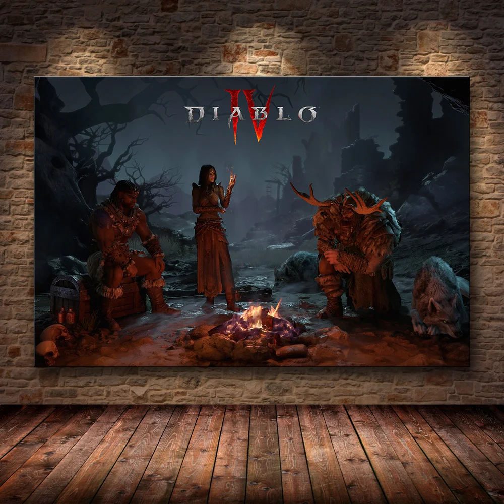 10 Diablo IV HD игровой плакат Lilith Dormitory домашний Декор украшение квартиры живопись спальня наклейки на стену холст плакаты, постеры - Цвет: 10