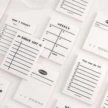 

Dimi 50 Sheets Daily Plan Series Memo Pad Creative Daily Time Schedule Sticker Note Pad Assorted Pack office school Suppliers
