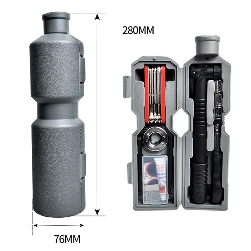 Bike Cycling Tire Repair Bottle Cage Tool Set Multi Folding Spoke Wrench