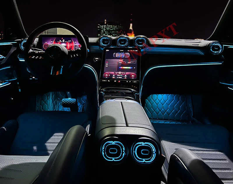

Ambient Light 64-Color Set For Mercedes-Benz C class W206 Car Decorative Atmosphere Lamp Strips MB LED Air Vent Nozzle