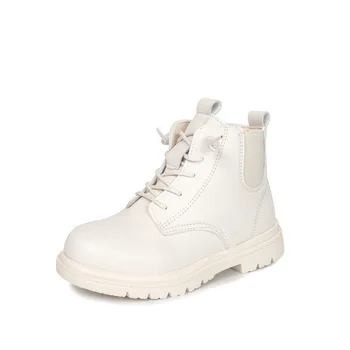

2020 Children boots Autumn Winter Kids Snow boots Girls shoes PU leather fashion Ankle Motorcycle boot SXY035