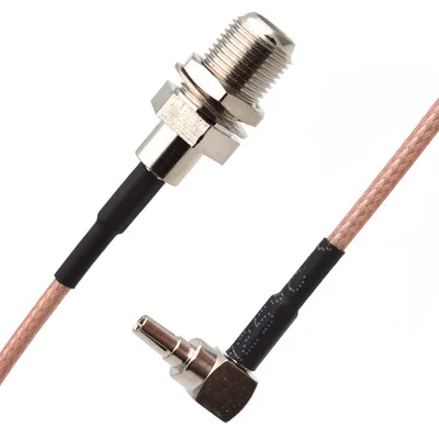 Coaxial Cable Connector RF Connector Cable Cable Connector Coaxial Connector F Type Female Jack To CRC9 Male Right Angle RG316 Pigtail Cable For HUAWEI Modem 10cm-1M