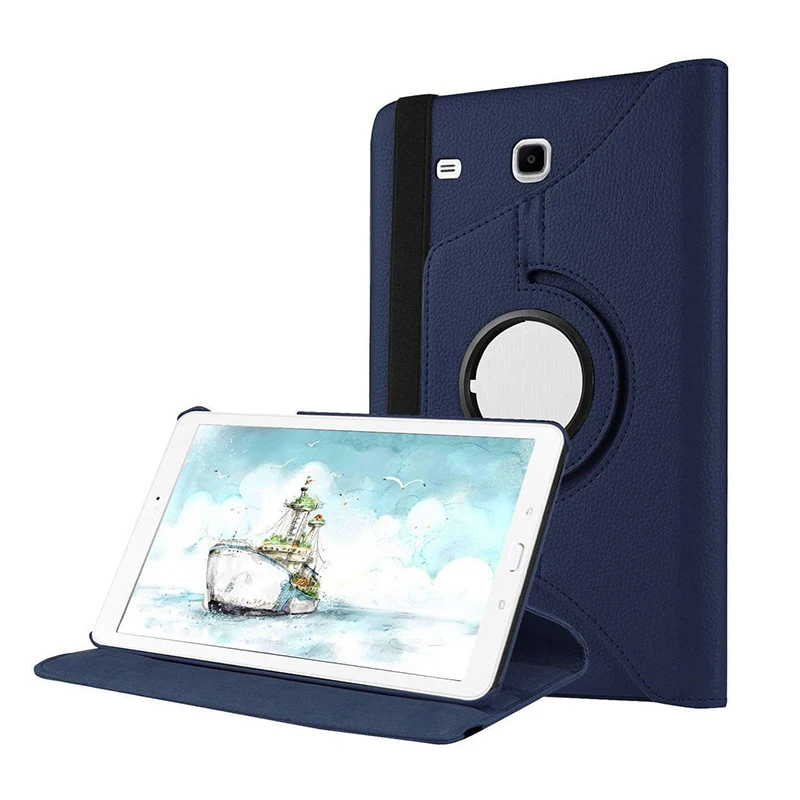Чехол для Samsung Galaxy Tab E 9,6 360 Вращающийся флип-стенд для Samsung Galaxy Tab e 9,6 T560 T561 защитный чехол умный чехол
