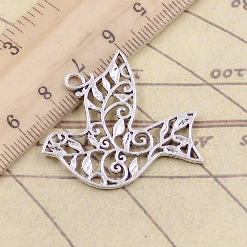 WANM Pendente 10Pcs Ciondoli da Cucito Argento Antico