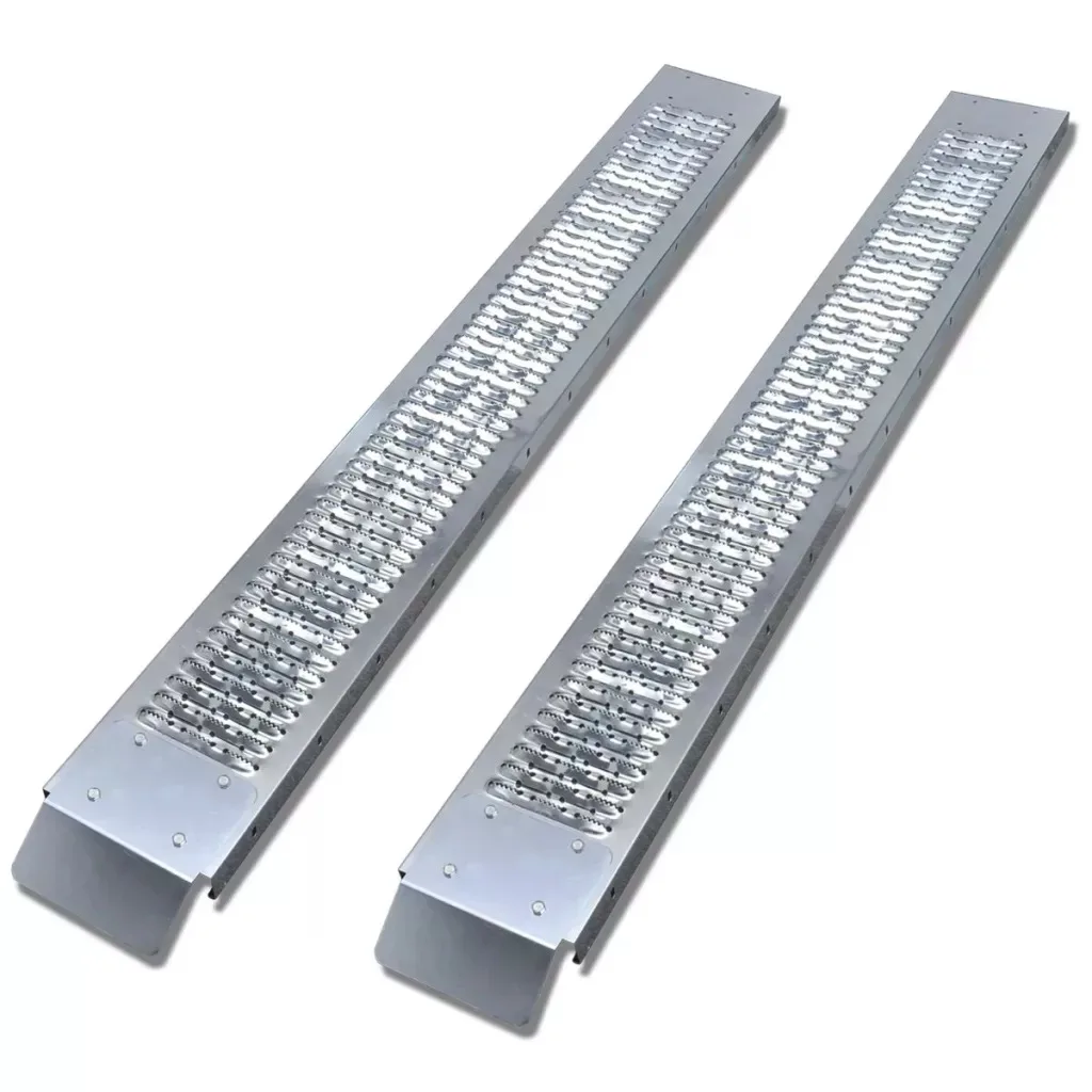 

High Quality VidaXL 2 Pcs Steel Loading Ramp 450 Kg Suitable for Loading and Unloading ATVs, Quads, Mobility Scooters Golf Carts